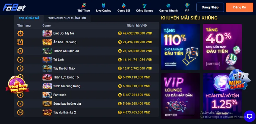 Bắn cá đổi thưởng Zowin Login